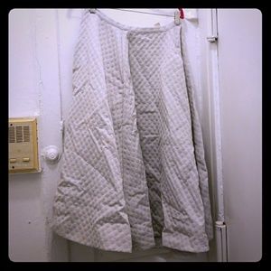Gray A-line skirt